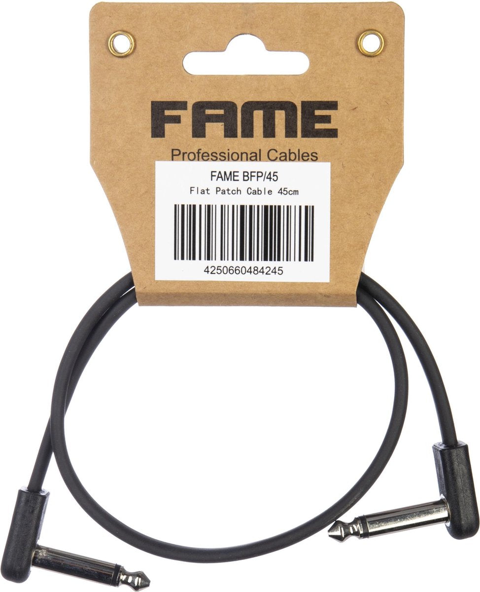 Diverse kabels - Fame BFP/45 Patch Cable Flat 450mm (Black)