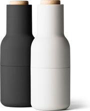 Menu - Bottle grinder - Peper-en Zoutmolen - Ash - Carbon - Beuk - Set van 2