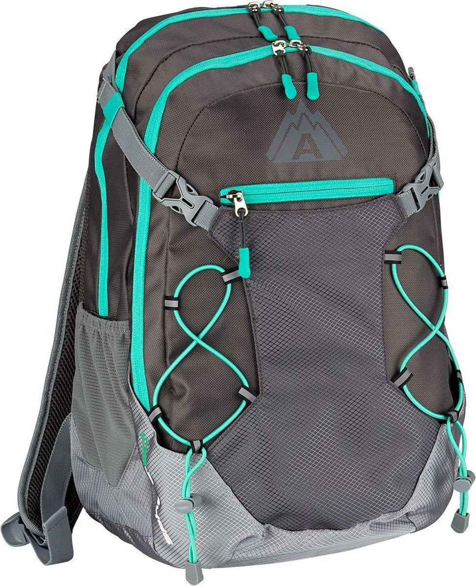 Abbey Backpack - Rugzak - 35 Liter - antraciet/groen/grijs