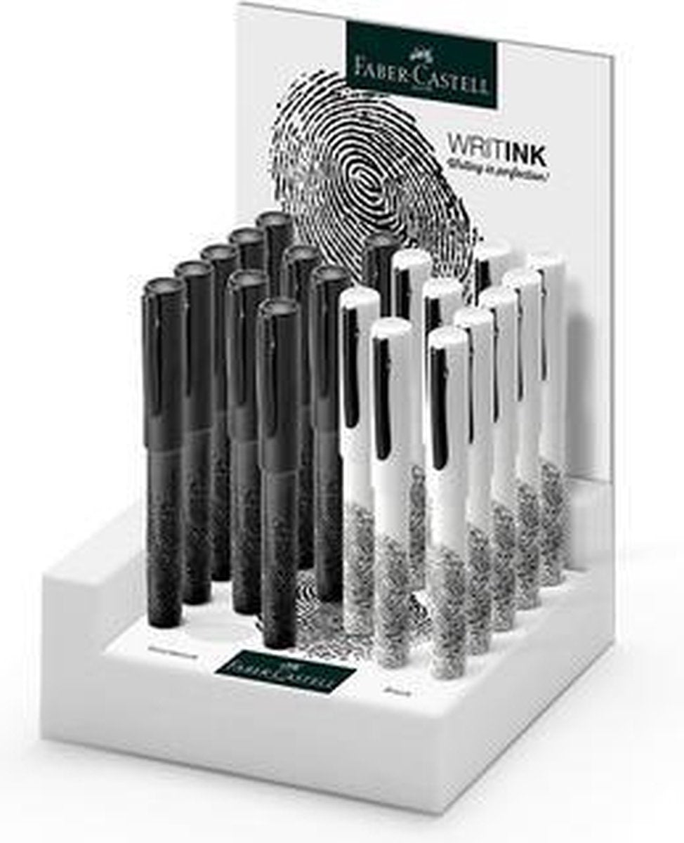 #*Roller FC WRITink displ. - 20 stuks zwart / wit
