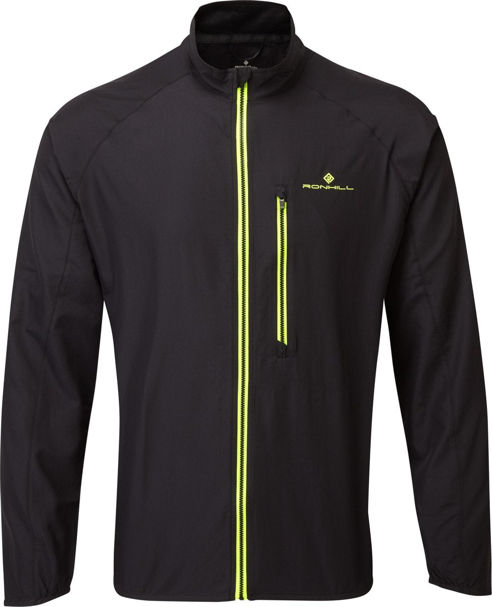 Ronhill - Hardloopjack / runningjacket - Ronhill - Zwart/ Fluo yellow - size XL