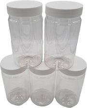 Ariko Jar | Lichtgewicht kunststof pot met schroefdeksel | 750ml | Potje met witte deksel | Voorraadpot | Hervulbaar