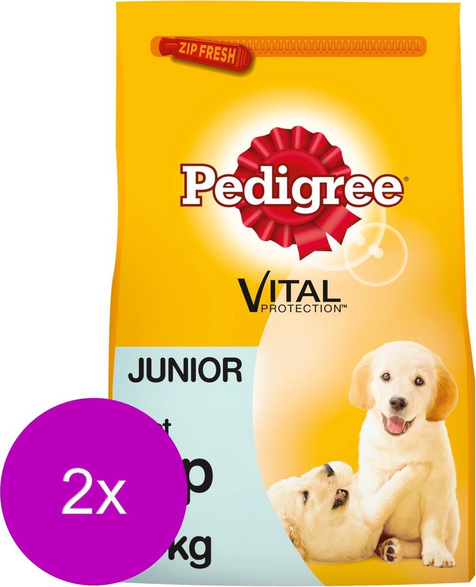 Pedigree Junior Menu - Kip - Hondenvoer - 2 x 3 kg