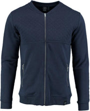 Kultivate blauw slim fit sweatvest - Maat S