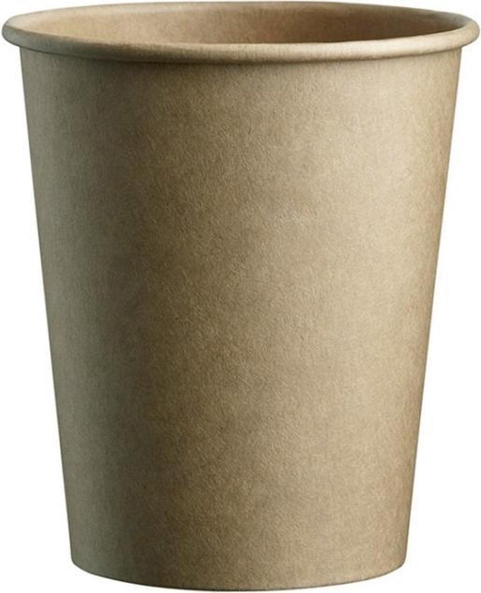 Kartonnen Kraft Koffiebekers Coffee to Go 200cc/8oz - 1.000 st/ds.