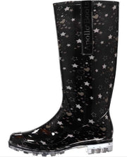 Xq Footwear Regenlaarzen Apollo Dames Rubber Zwart/crème Mt 38