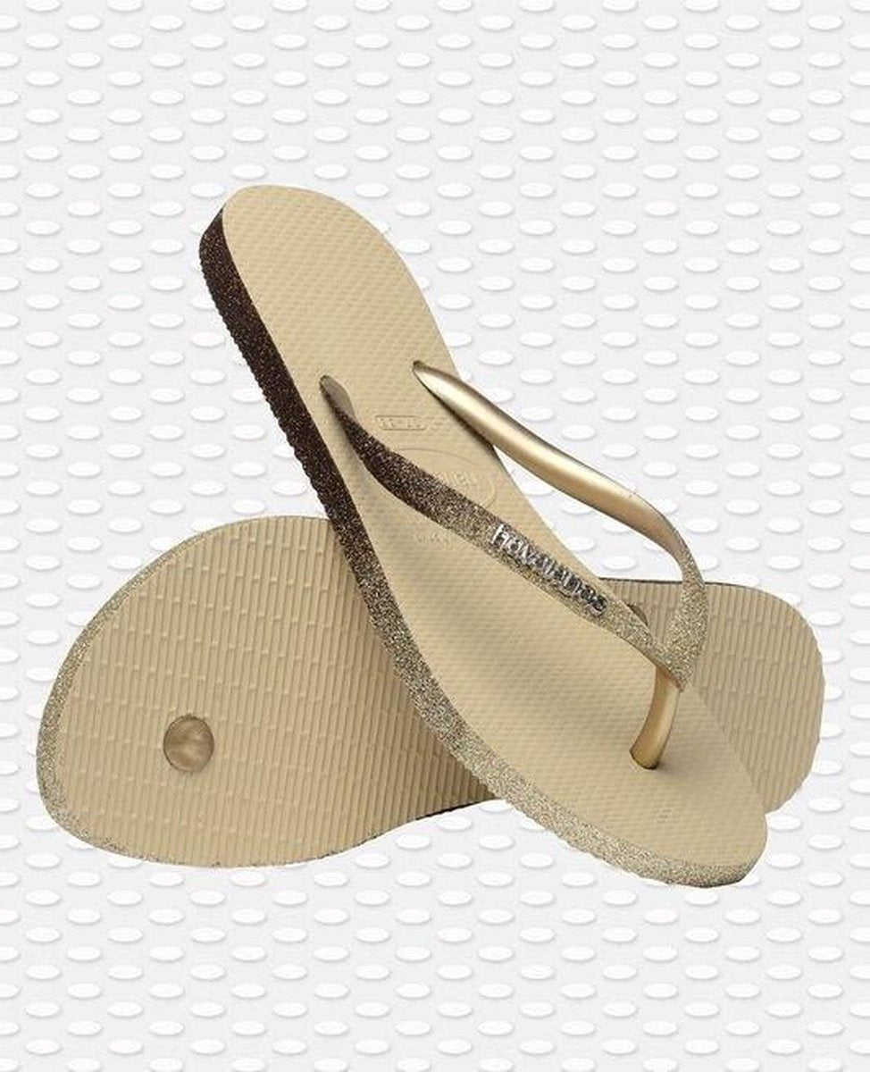 Havaianas Slim Sparkle II Zand Grijs - Havaianas Teenslippers - Maat 35/36