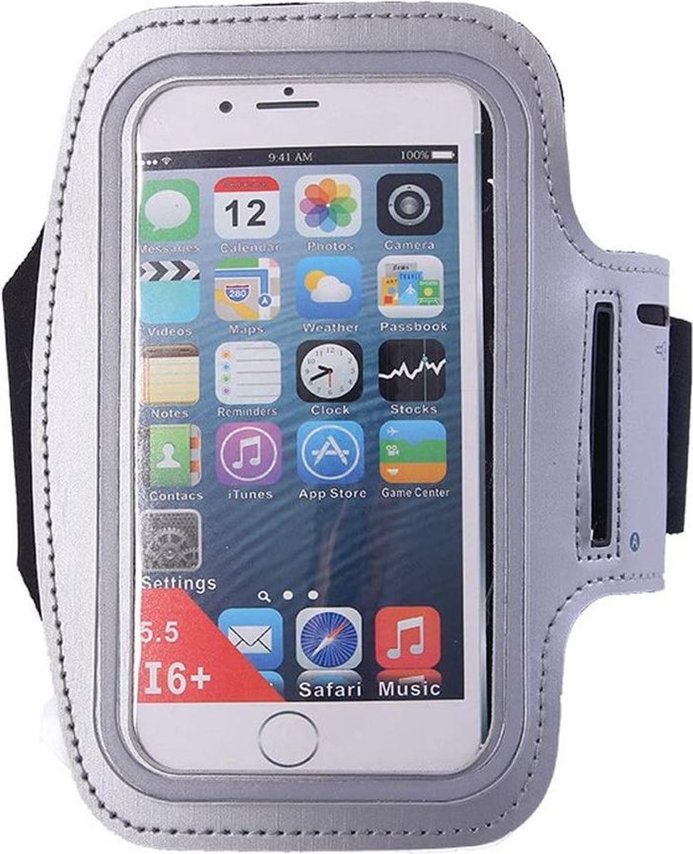 Hardloop Armband Telefoon | Geschikt voor Nokia G20| Hardloop Armband | Sport Hardloopband | Hardloop Telefoonhouder | Grijs