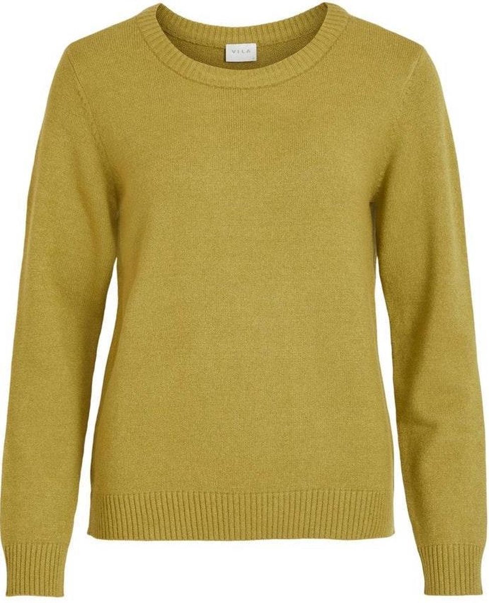 Viril O-neck L/s  Knit Top - Noos 14054177 Green Olive/melange