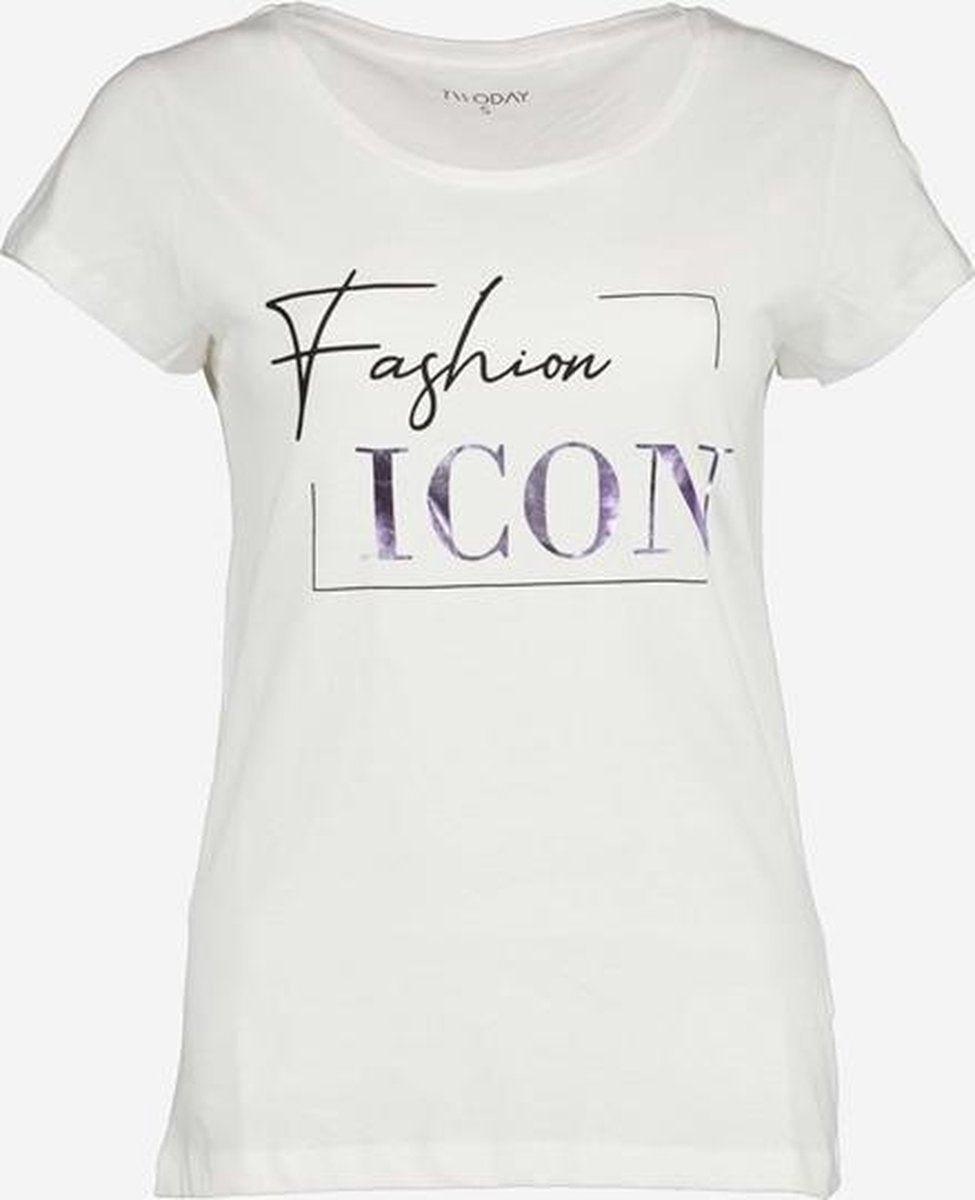 TwoDay dames T-shirt - Wit - Maat L