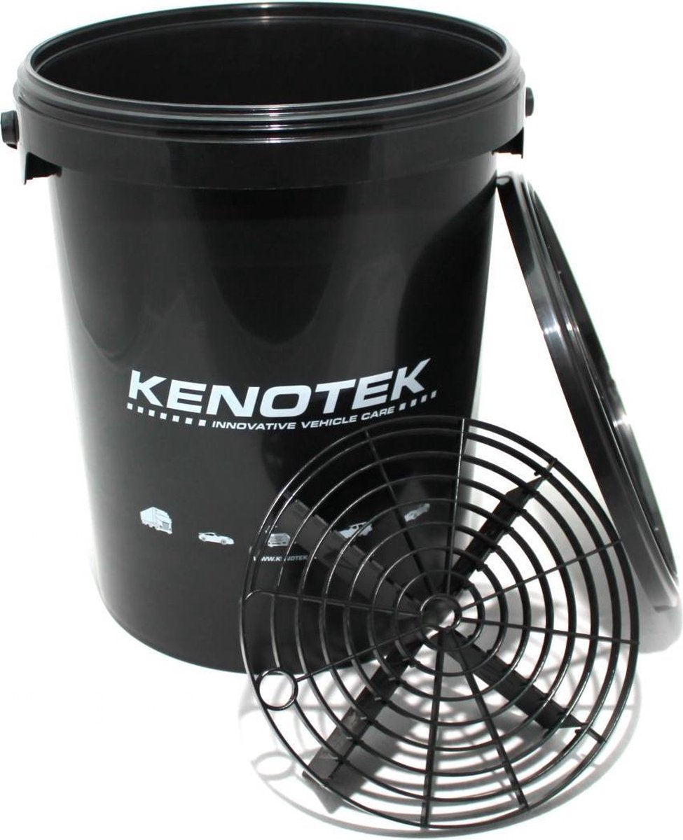 KENOTEK poetsemmer met deksel en scratchshield - Glansbewerking - 20L