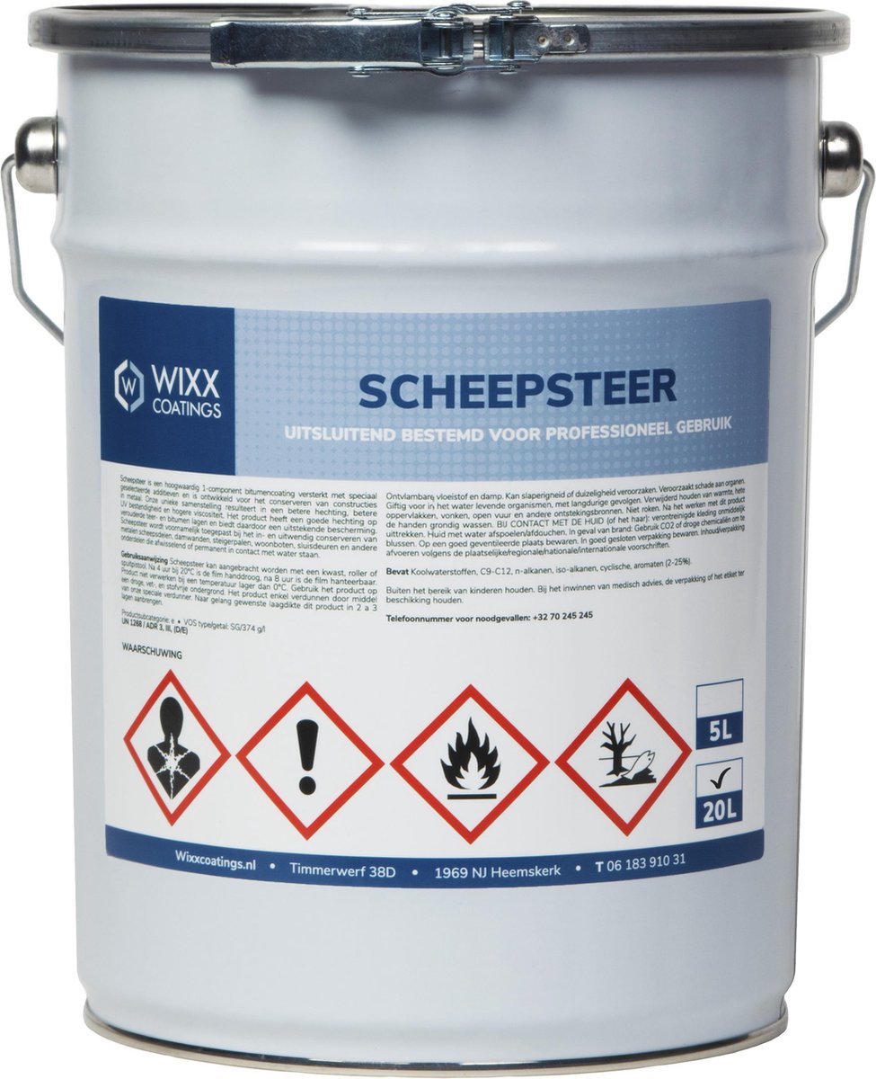 Wixx Scheepsteer Zwart | 20 liter