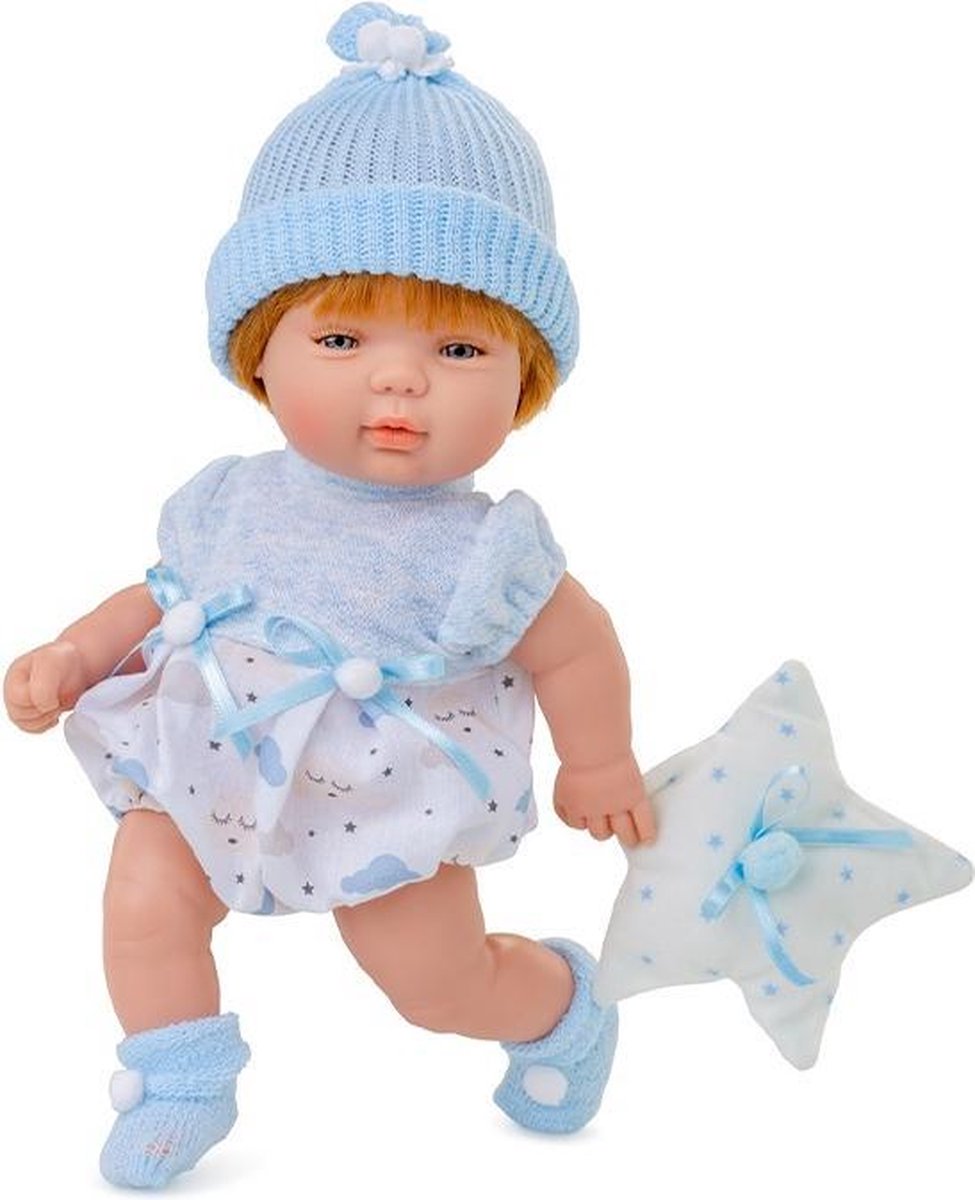 Berjuan Babypop Smile Ster 30 Cm Blauw