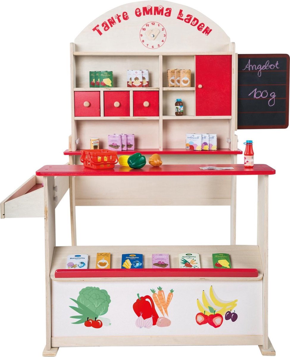 Roba Verkoopstand Tante Emma Junior 113 X 75 Cm Hout Wit