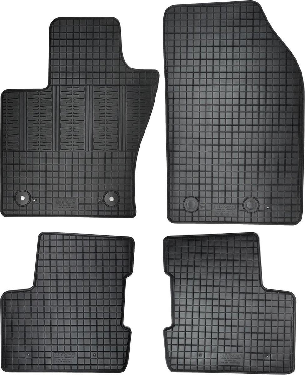Set rubber automatten op maat Fiat 500X Fl vanaf 2018