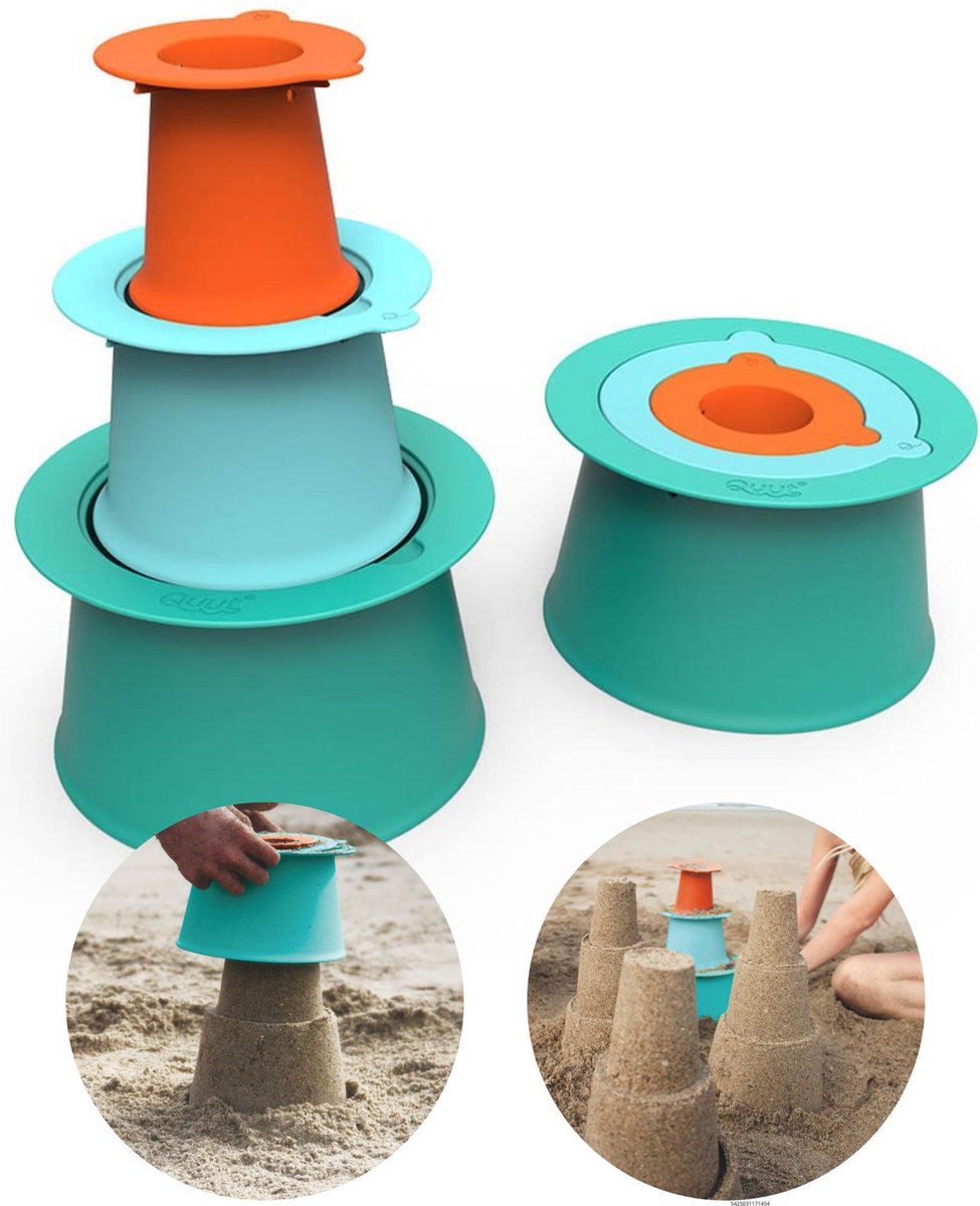 Strandspeelgoed Alto 3-deling Groen/Oranje