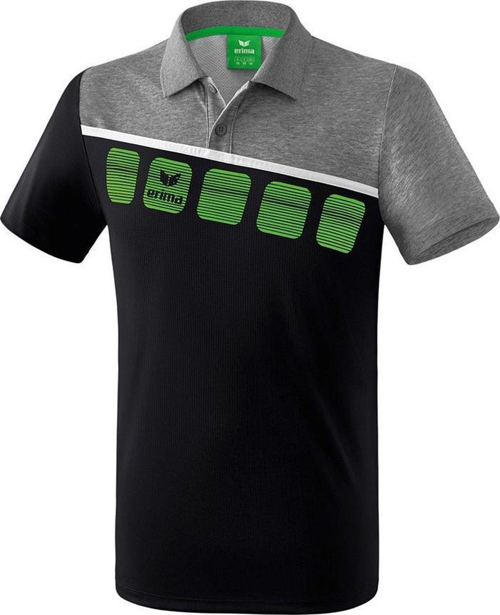 Erima 5-C Polo - Polo's  - zwart - 3XL