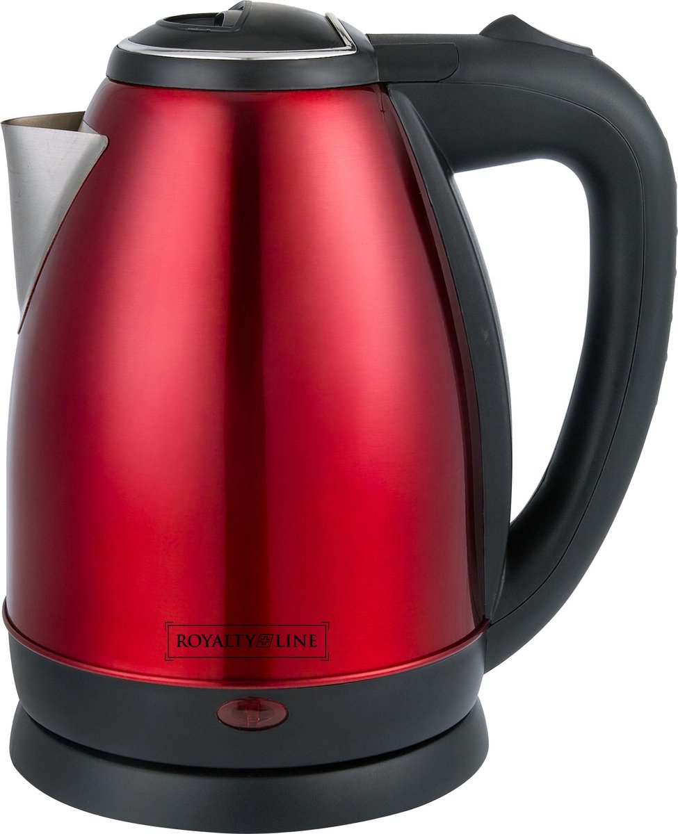 Royalty line - Waterketel 1500w - Waterkokers 360° rotatie - RVS Waterkoker - 1.7 liter - 1500w - Rood