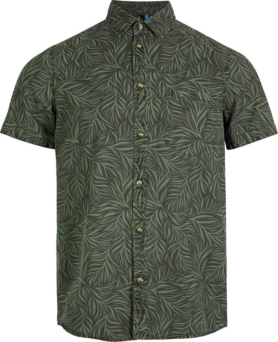 Leave Now Shortsleeve Shirt 1a1310 6900 Green Aop