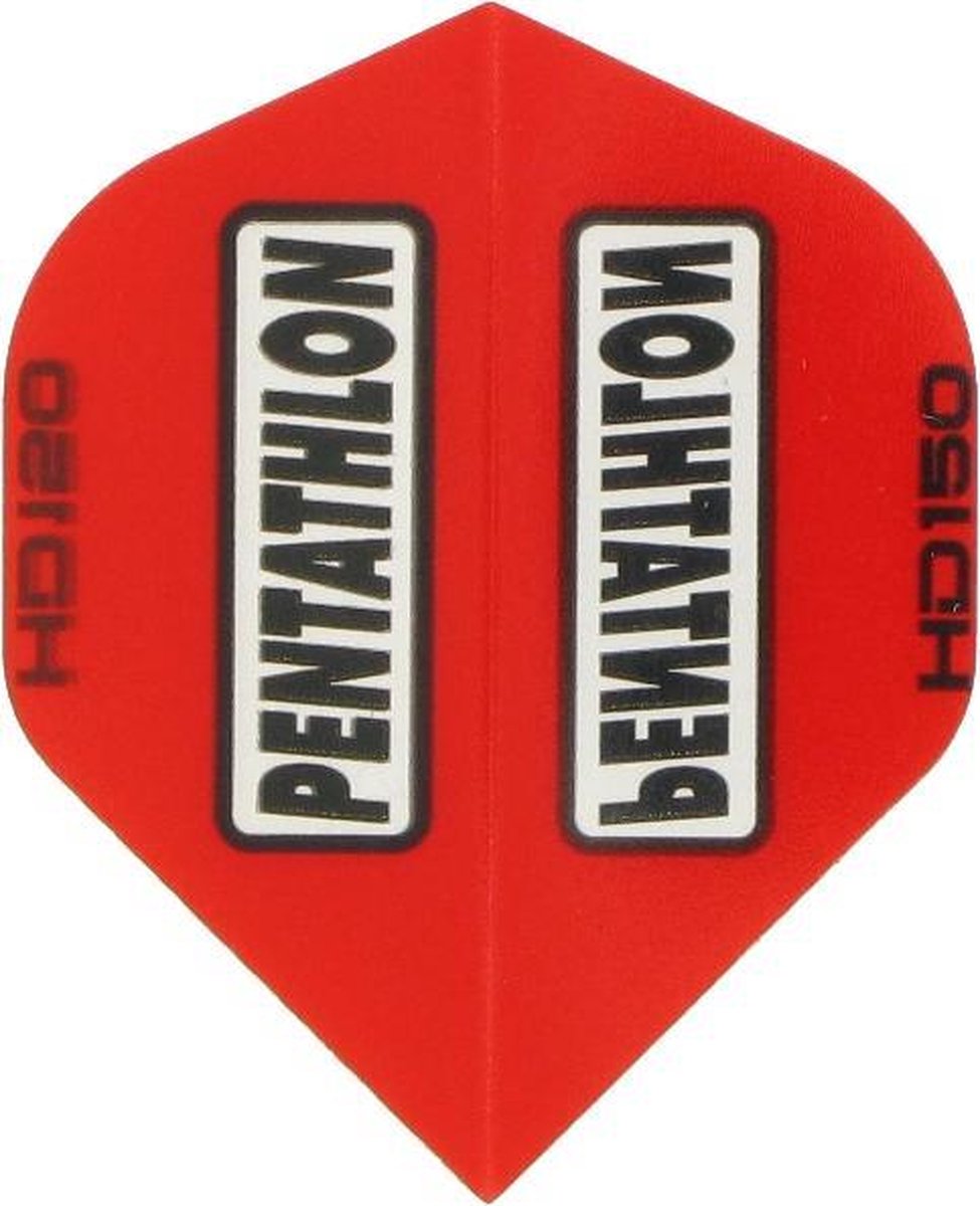 5 sets (15 stuks) Pentathlon flights HD 150 Red