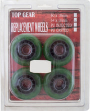 Wielen voor skateboards - skatewielen - set van 4 stuks - 72 x 25 mm