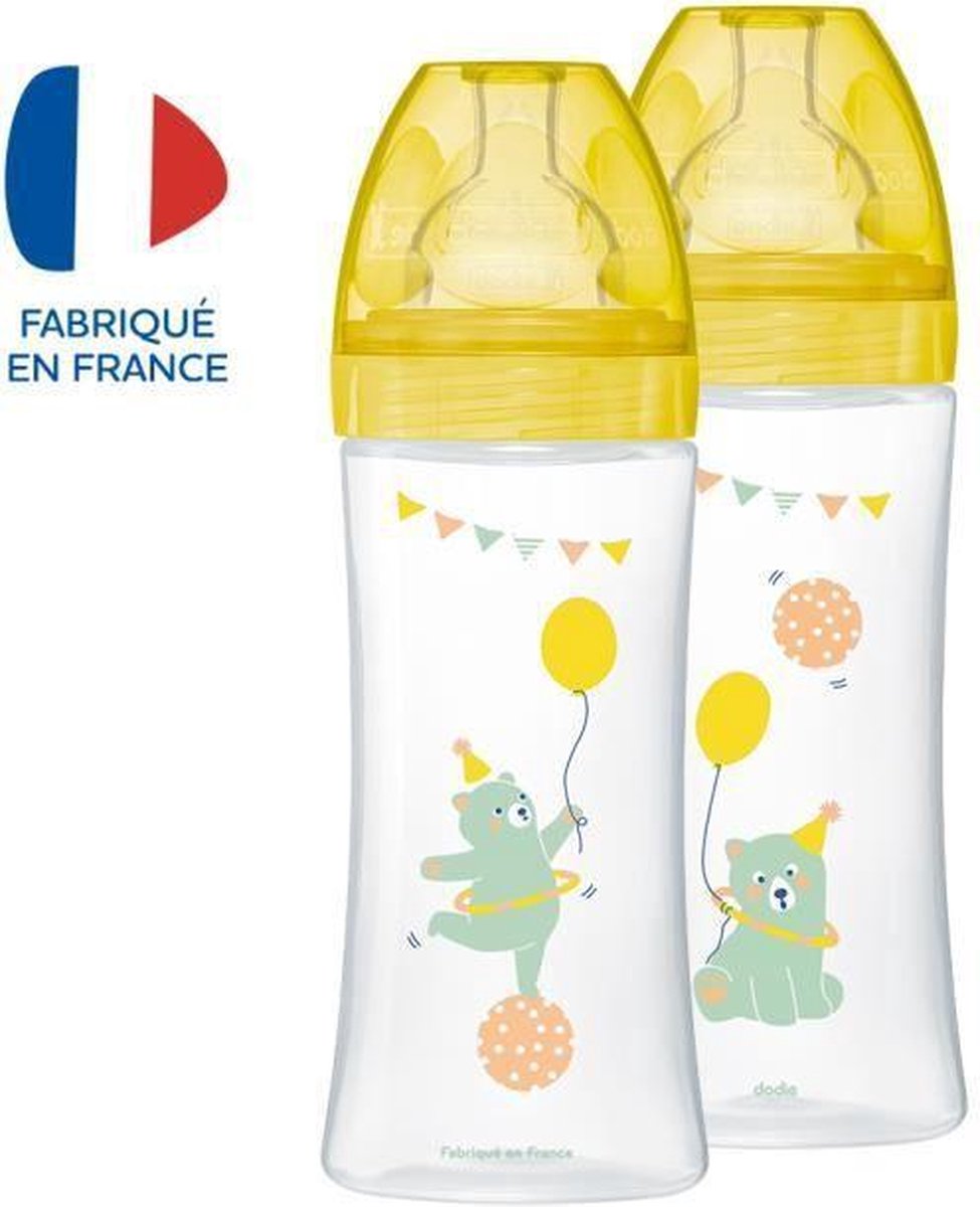 Dodie - Lot van 2 Sensation-flessen + 330 ml