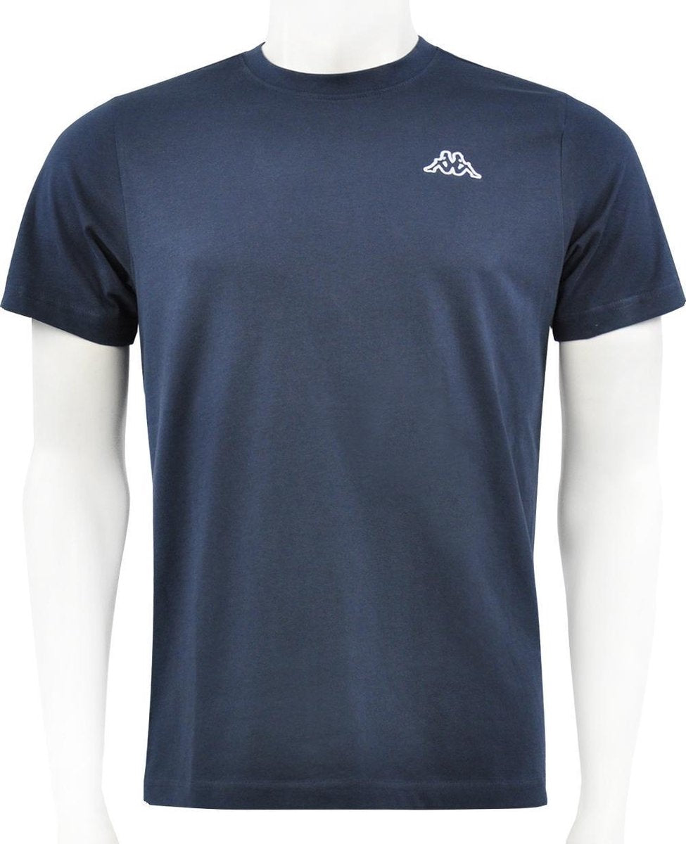 Kappa - Logo Cafers Tee - Blauw - Heren - maat  M