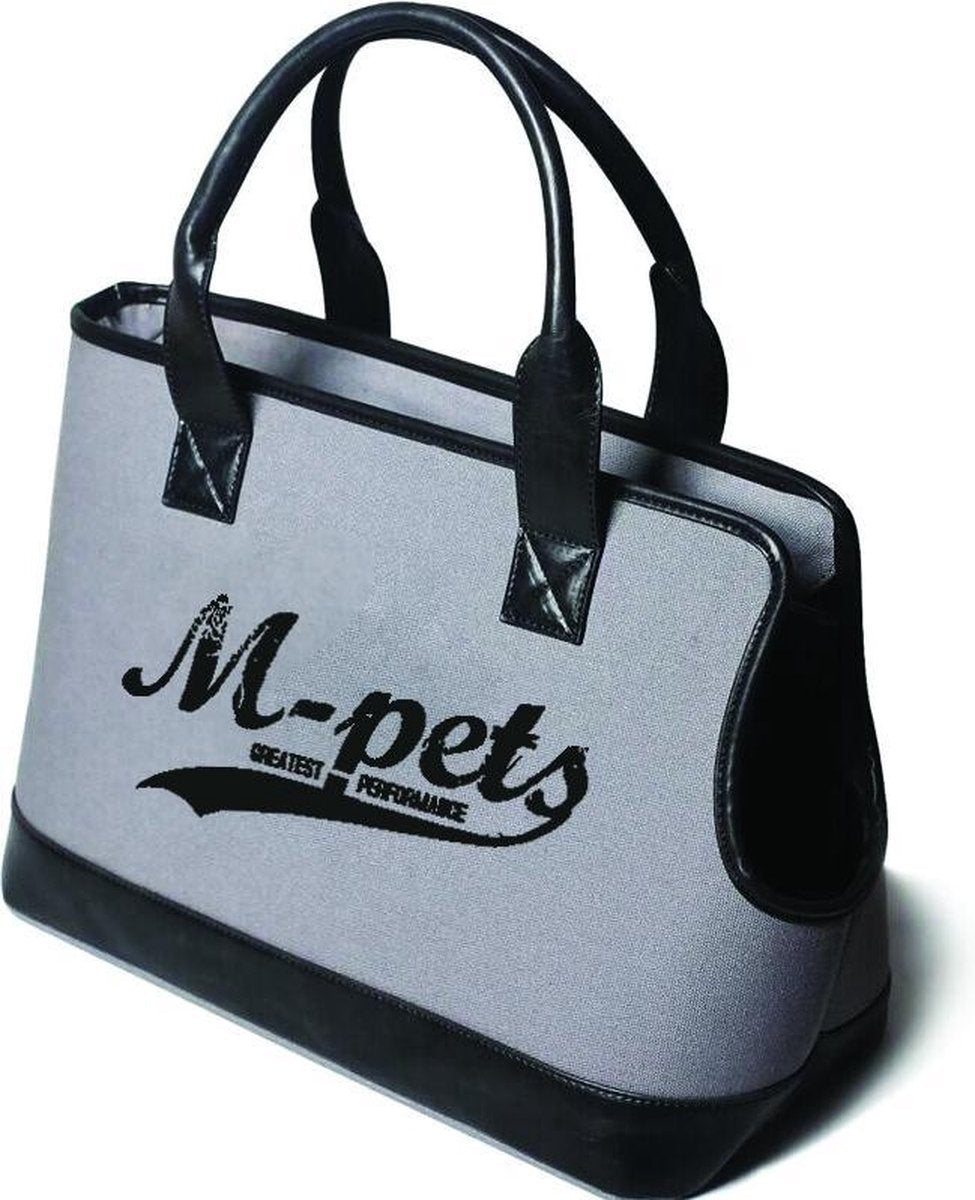 M-pets Draagtas Hond/tas 41 X 18 X 28 Cm Polyester Grijs