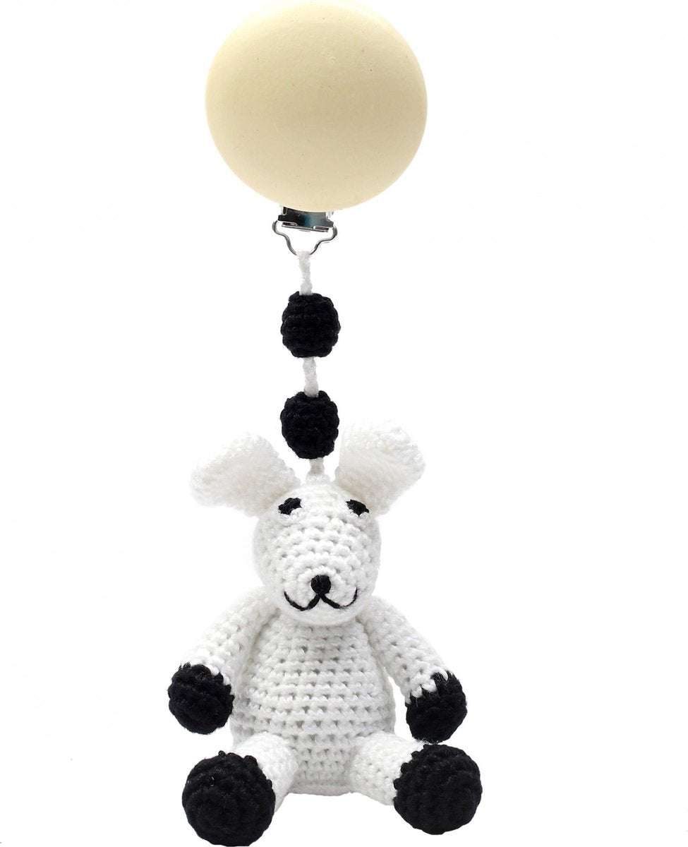 Naturezoo Kinderwagenhanger Konijn 20 Cm Wit