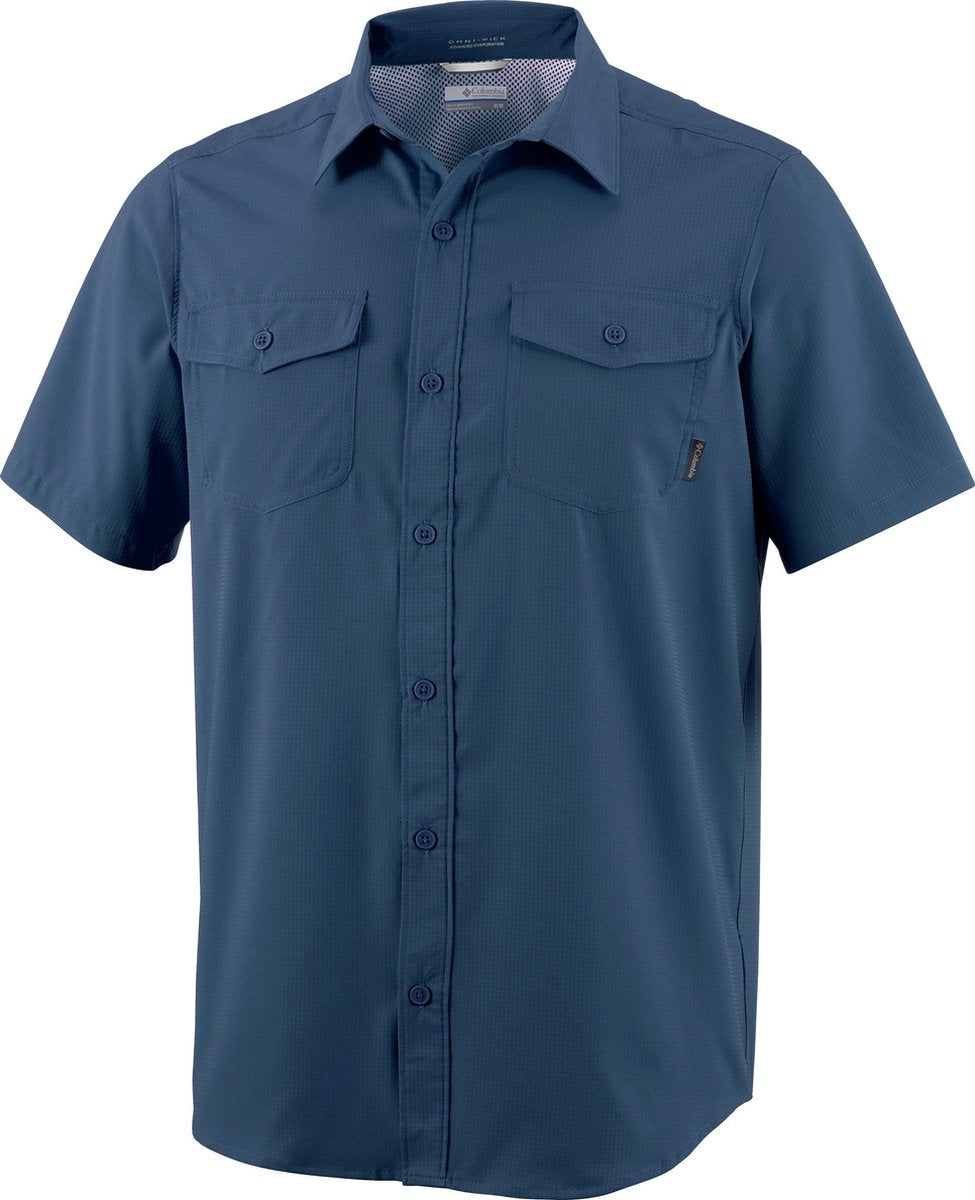 Columbia Utilizer II Solid Short Sleeve Shirt - Collegiate Navy - Heren - Maat L