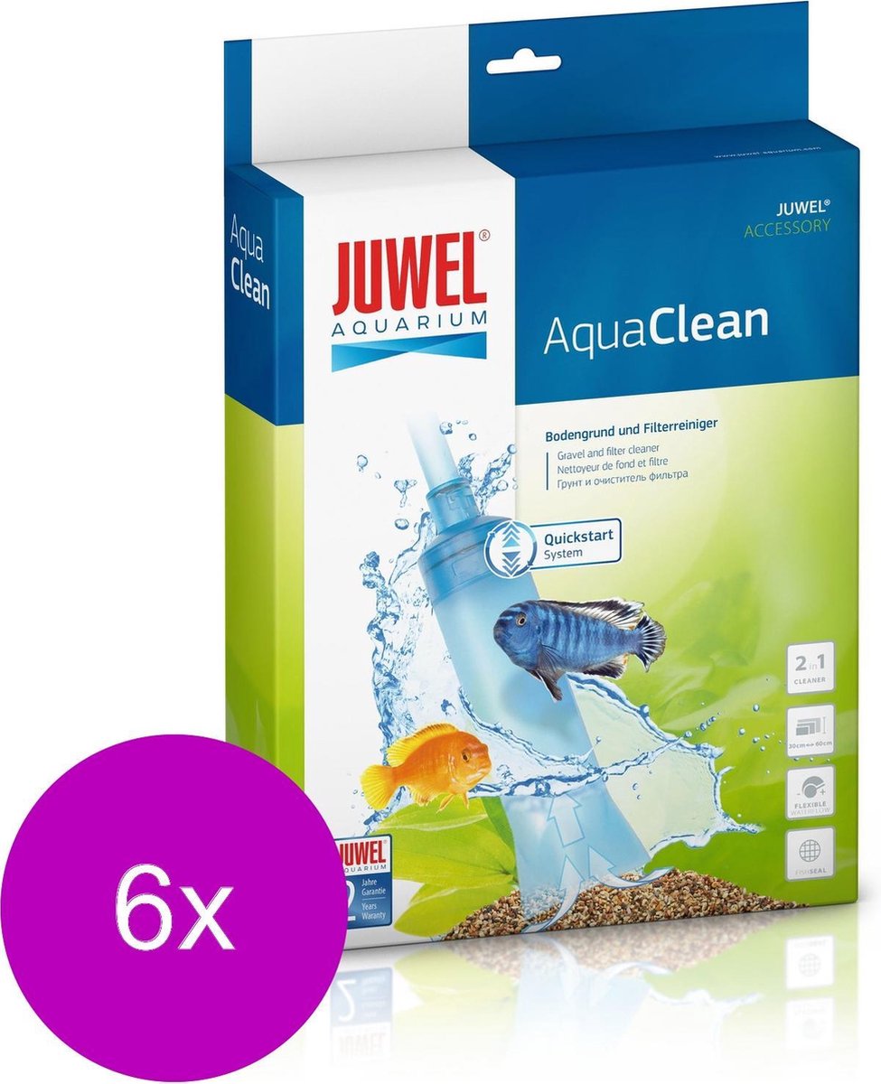 Juwel Aqua Clean Bodem- En Filterreiniger - Onderhoud - 6 x 24.5x6x30.5 cm 30 Tot 60cm