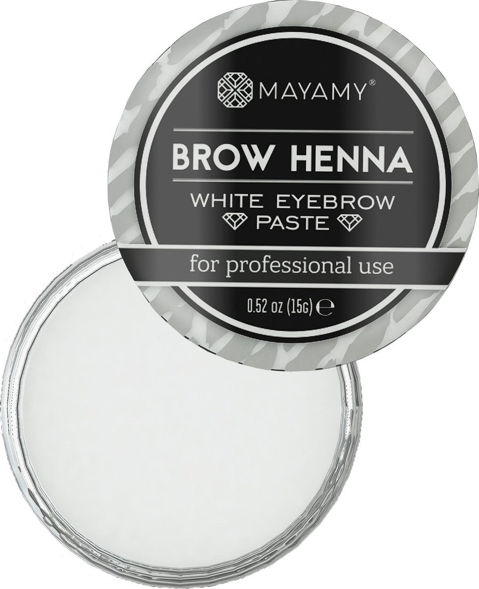 MAYAMY professional Henna Brows White Paste 15g | Wenkbrauw Witte Pasta 15g voor professionals - Hennabrows Vaseline