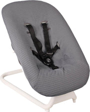 Ukje Hoes voor Cybex Lemo Bouncer hoes - Perfecte pasvorm - Grijs wafel