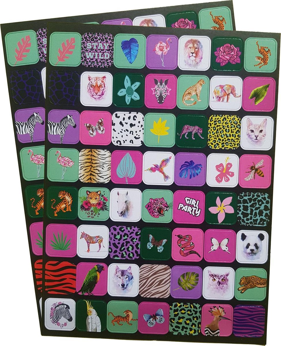 Stickers 112 stuks “Animals”