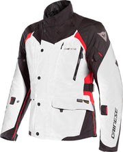 Dainese X-Tourer D-Dry Light Gray Black Tour Red Textile Motorcycle Jacket 58