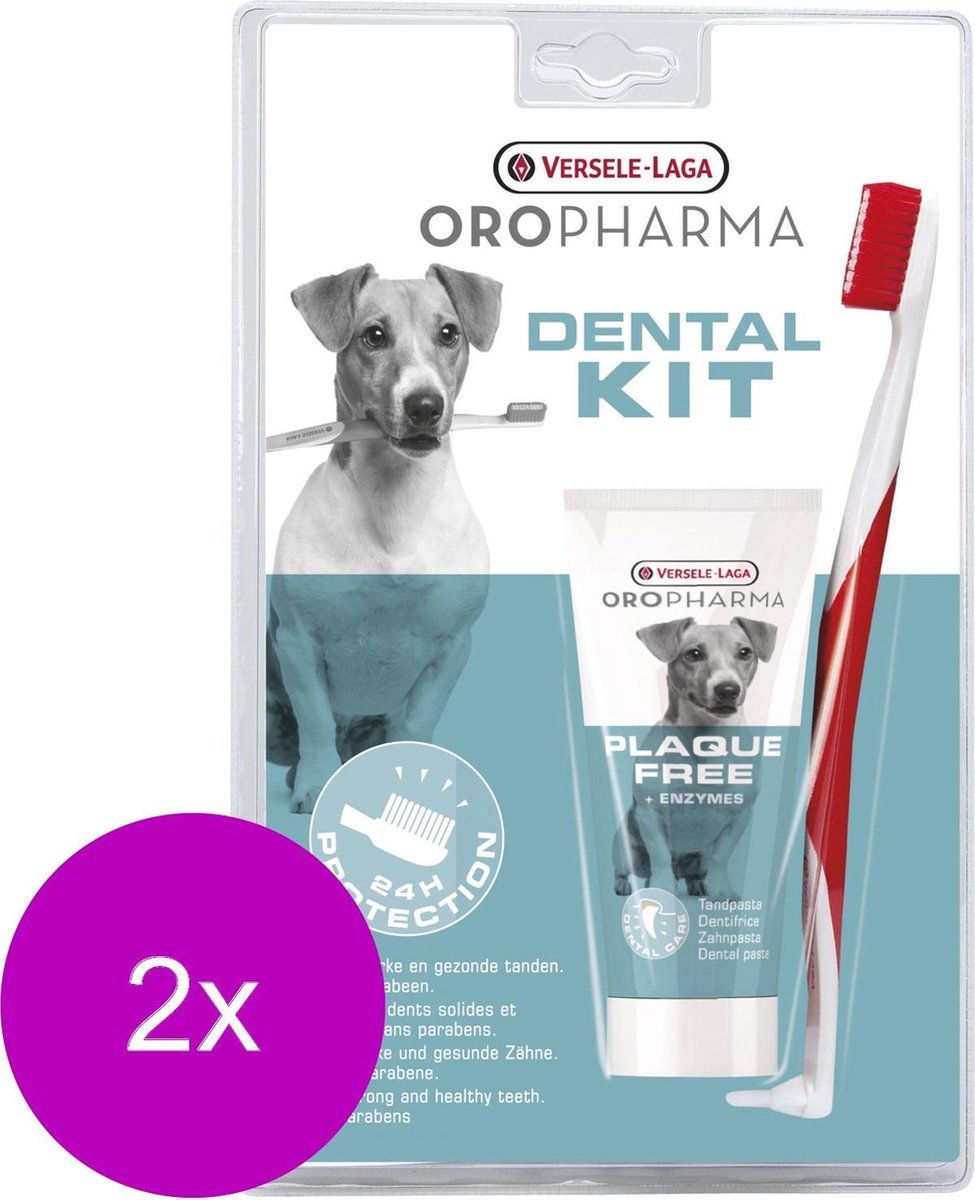 Versele-Laga Oropharma Plaque Free Dental Care Kit - Gebitsverzorging - 2 x per stuk