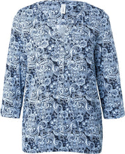 Soyaconcept SC-felicity AOP 317 - blauw mult maat S/36