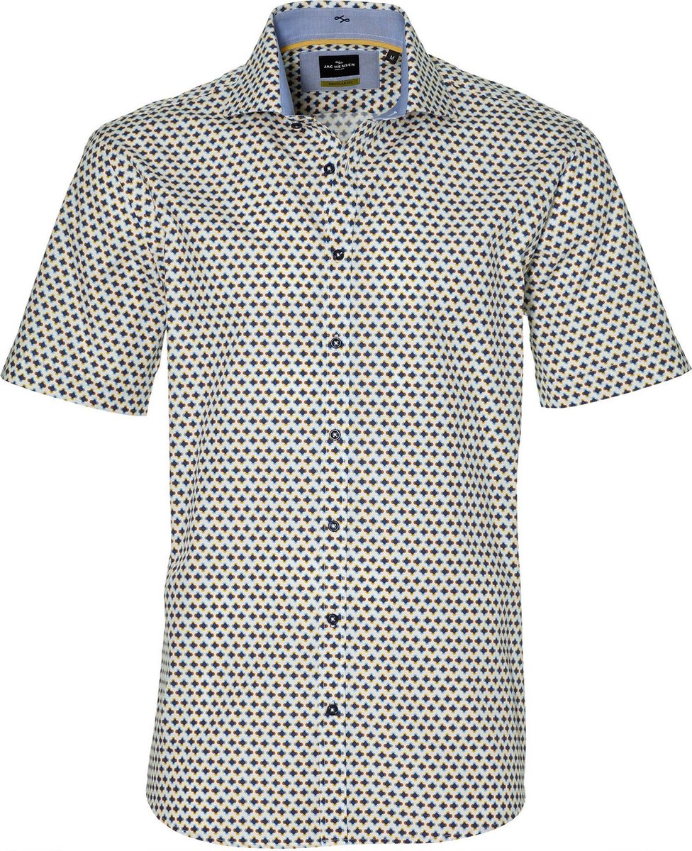Jac Hensen Overhemd - Regular Fit - Wit - 3XL Grote Maten
