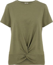 Objstephanie S/s Top Noos 23034453 Deep Lichen Green