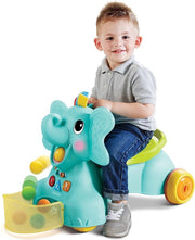 Infantino - Sensory - 3 in 1 Ride On Elephant - Loopfiets - Olifant - Ballenglijbaan