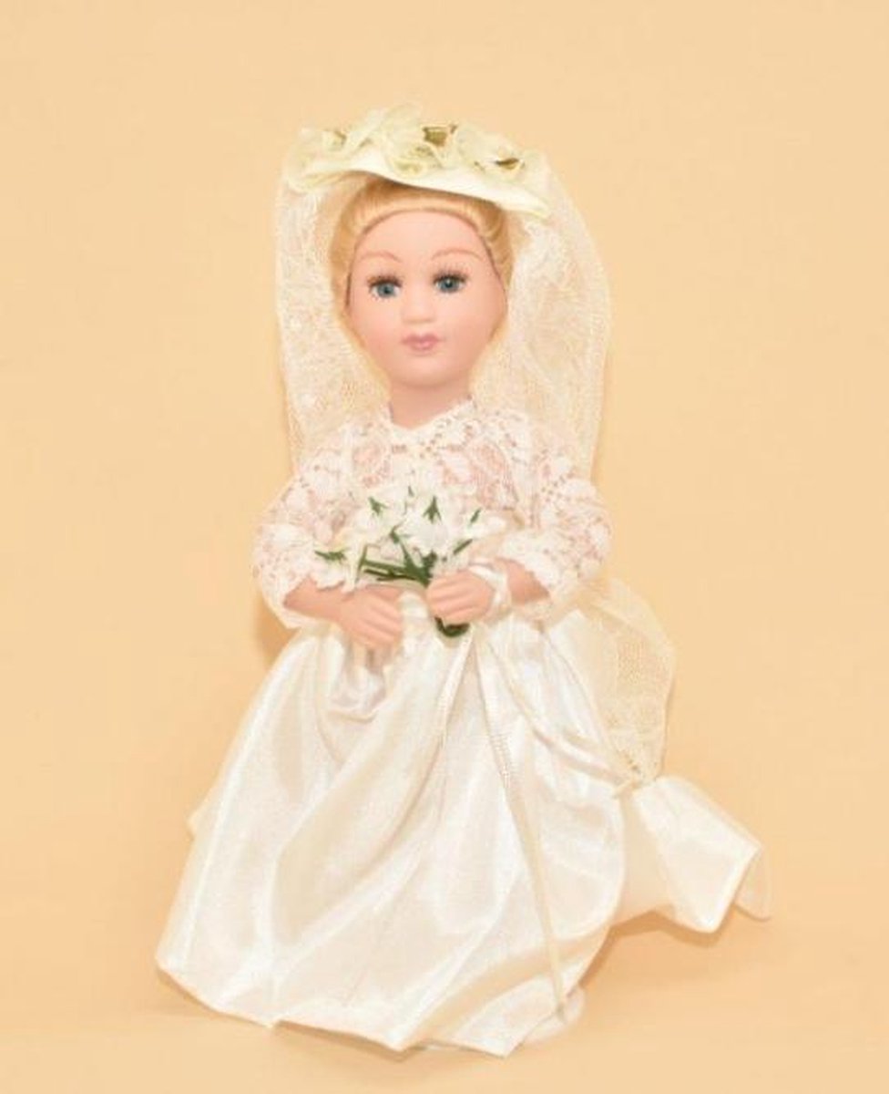 Koninklijke Porseleinen pop Grace Kelly - porselein - stiften - koningin - prinses - prinsessen - koning - atlas
