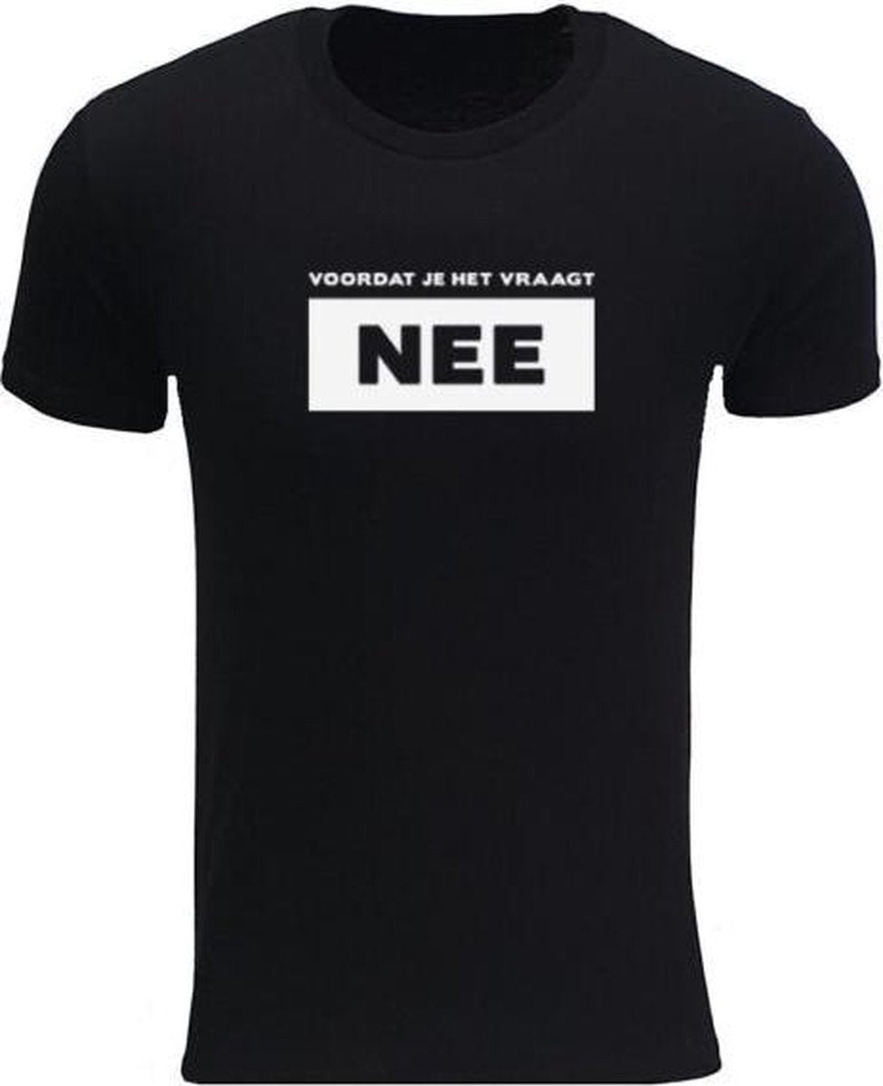 Voordat je het vraagt nee Rustaagh heren t-shirt maat M