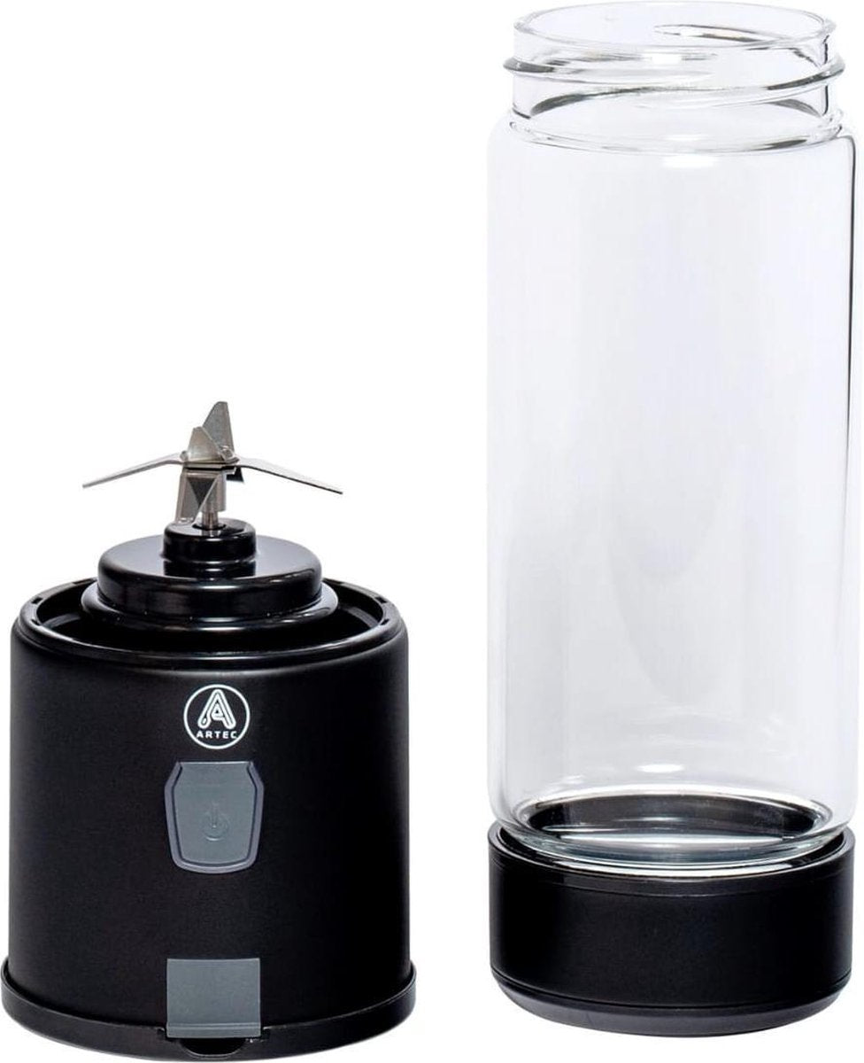 Blender to go - Draadloos en draagbaar - Blender voor onderweg - Smoothie maker - Zwart