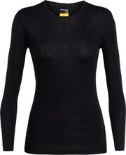 Icebreaker 175 Everyday LS Crewe Dames Thermoshirt - Black - XS