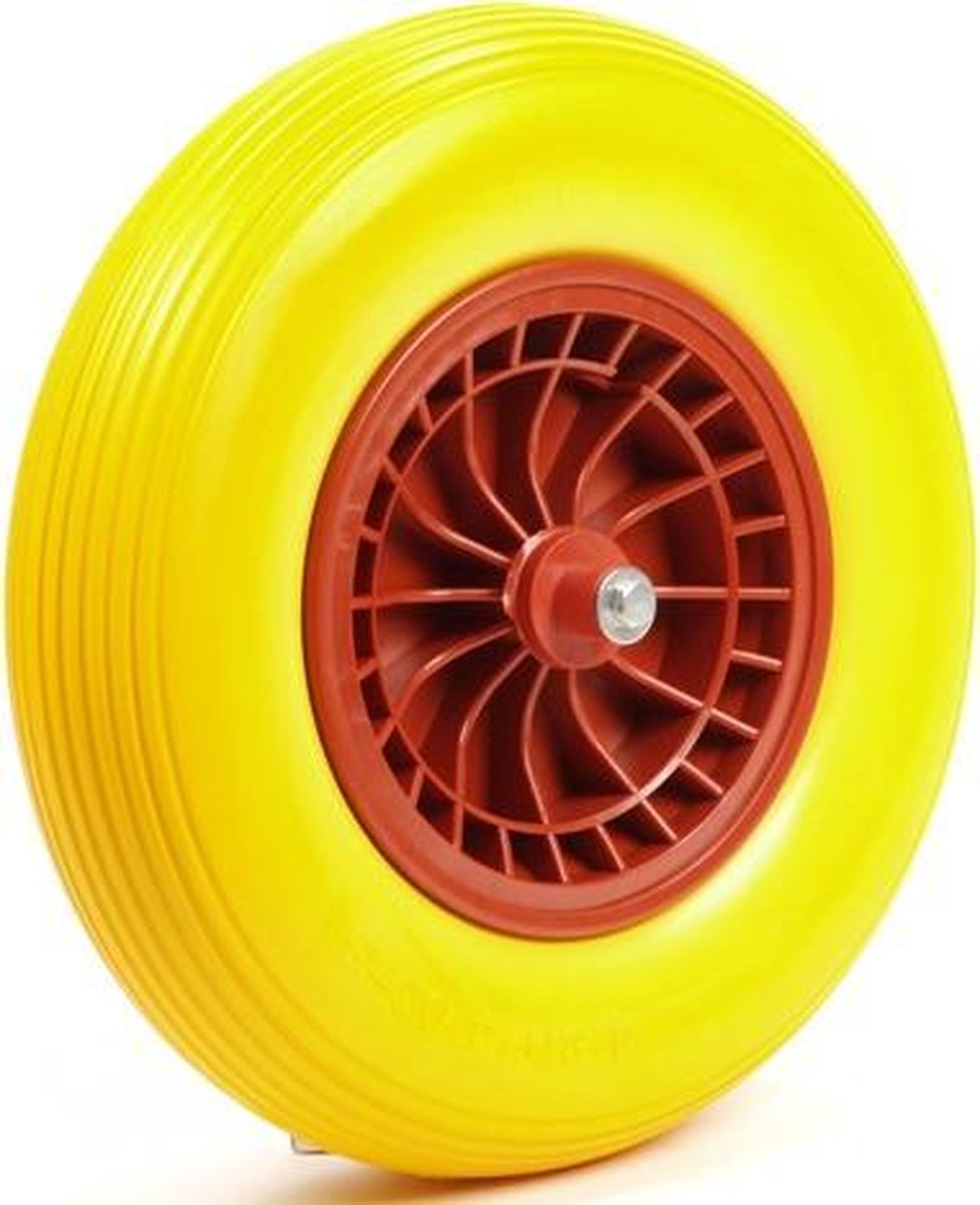 Sr massief wiel 400x8 16x4 met kunststof velg ( kruiwagen )