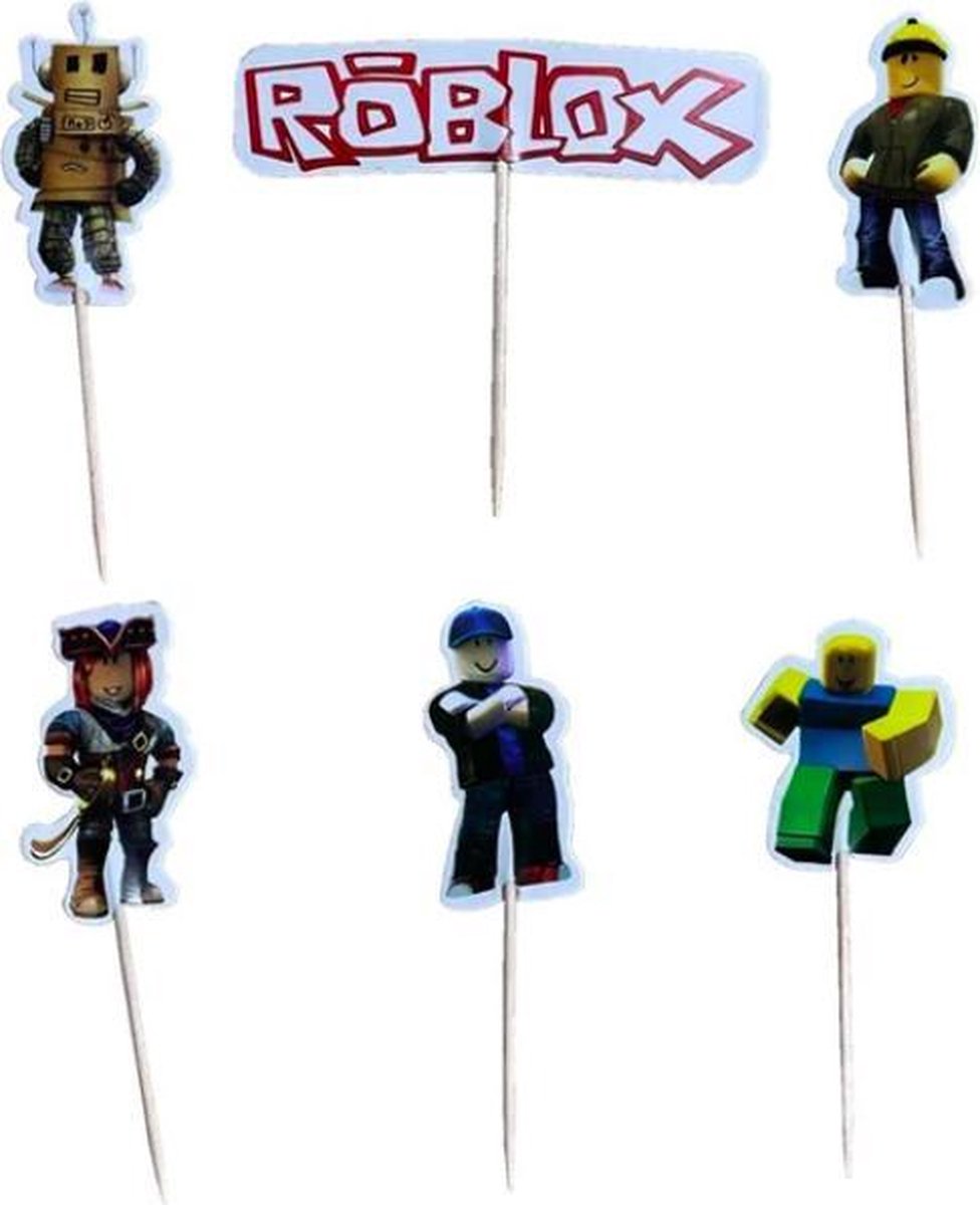 ProductGoods - 24 Leuke cocktailprikkers Roblox | Roblox | Verjaardag | Sateprikkers | Traktatie | Feest | Prikkers
