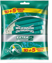 20x Wilkinson Sword Wegwerpscheermesjes Extra 2 Sensitive 15 stuks