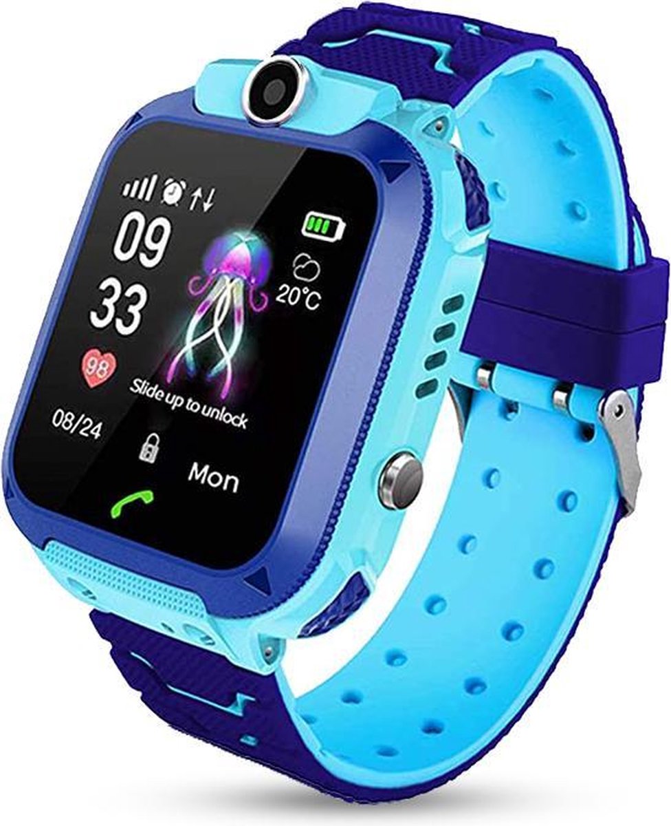 E-Shoppr® Leercomputer Horloge – GPS Horloge Kind - Engels - Blauw
