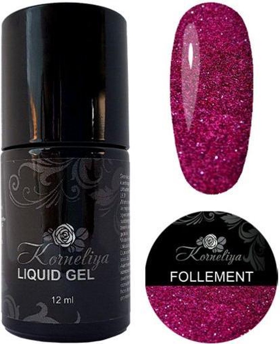 Gellak - Korneliya Liquid Gel Moulin Rouge FOLLEMENT 12ml