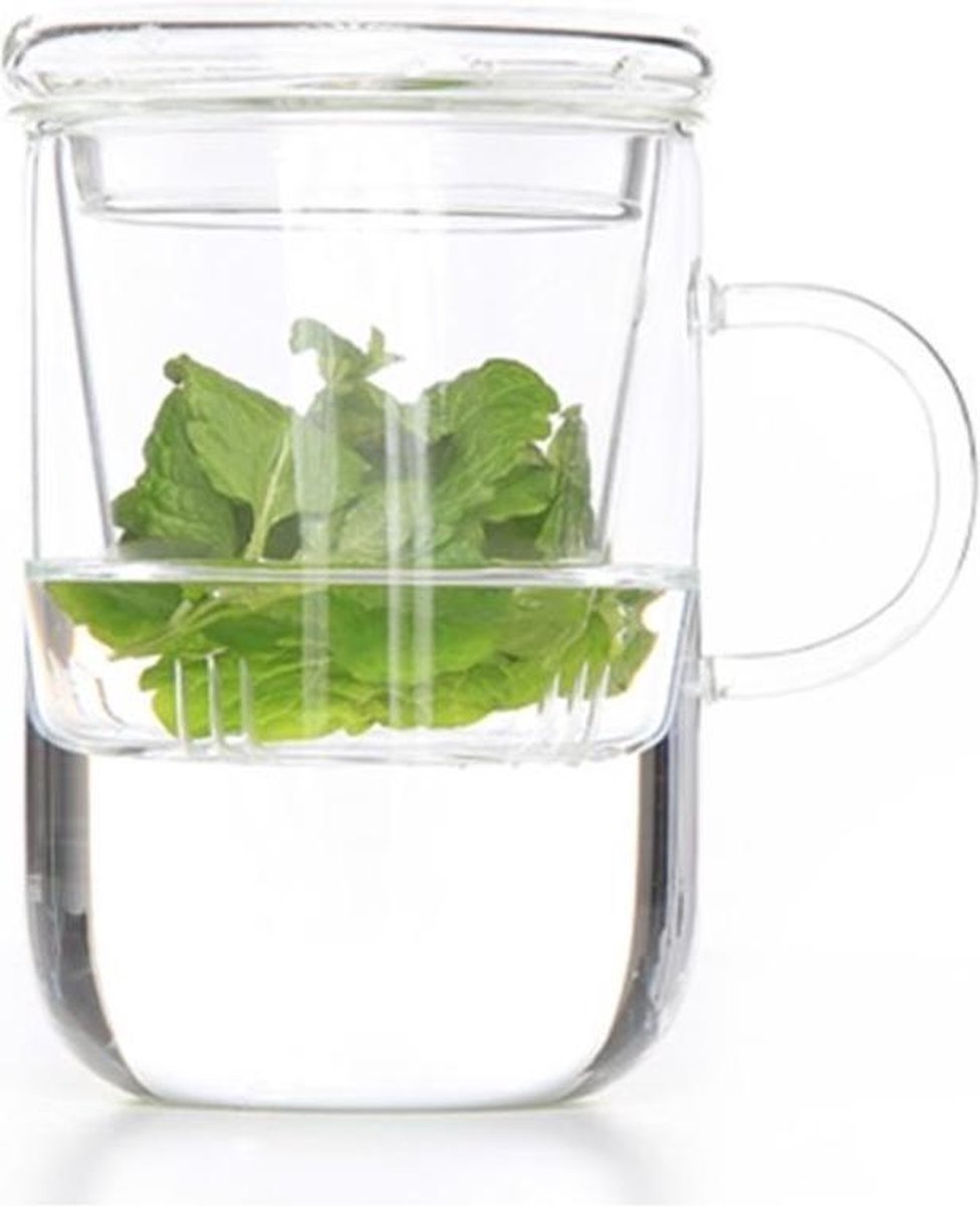 Cosy & Trendy Theekop met filter borosilicaatglas